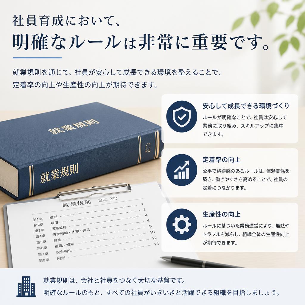 3. 社員育成と就業規則の関係